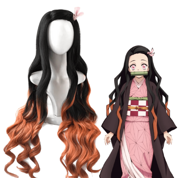 Perruque NEZUKO KAMADO - Demon Slayer - Kimetsu No Yaiba