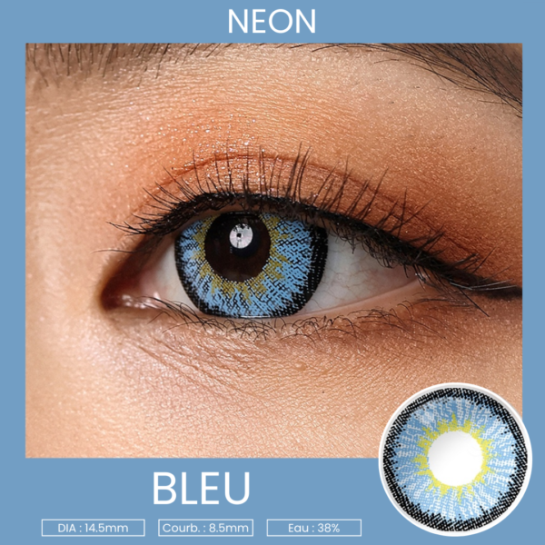 Lentilles Magister Neon Bleu - 6 mois